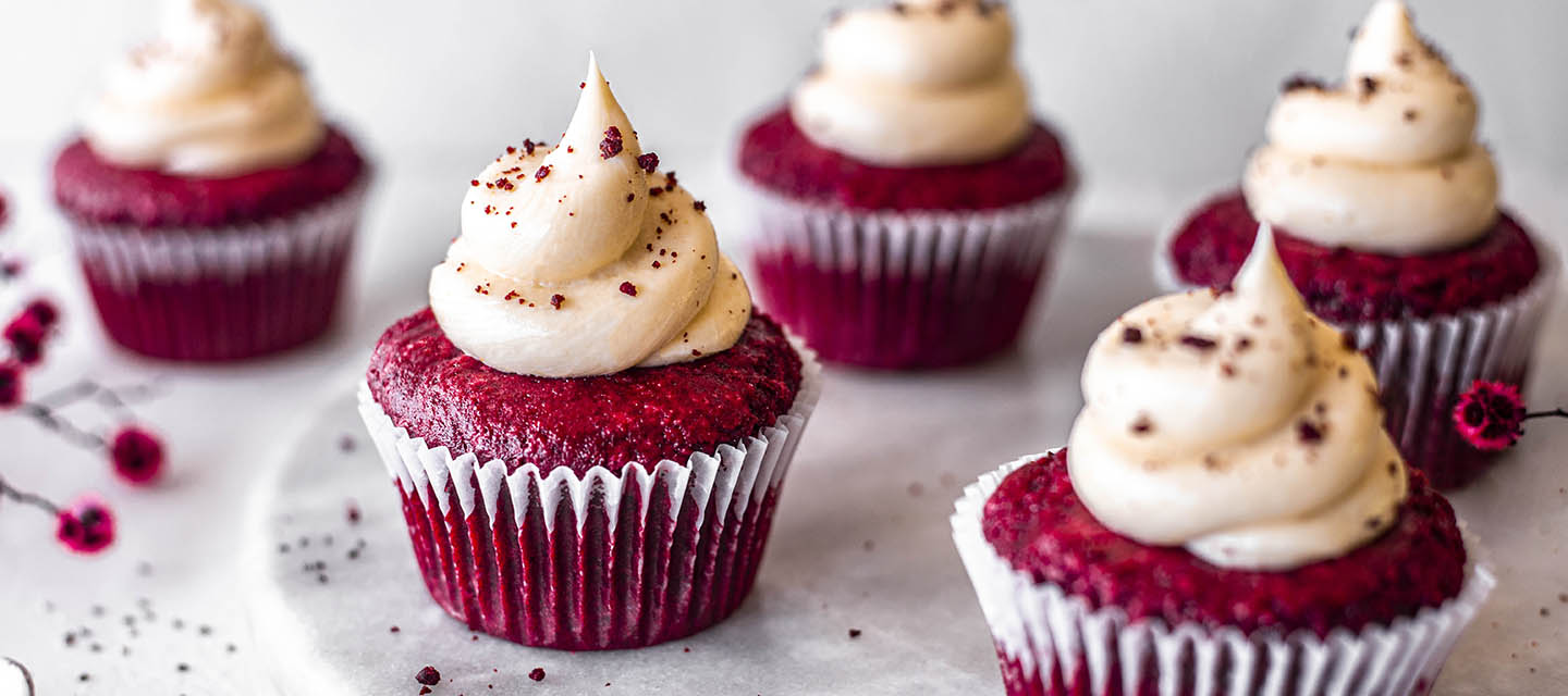 Vegan Red Velvet Cupcakes - Rainbow Nourishments
